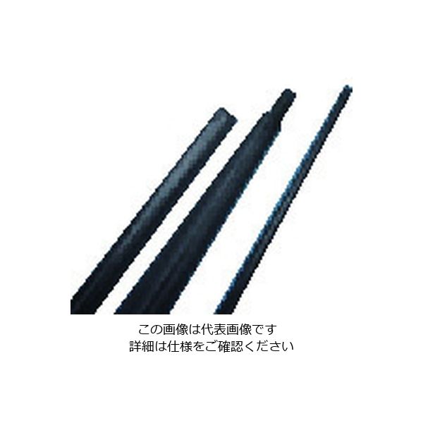 トラスコ中山 TRUSCO 耐熱150°C収縮チューブ 収縮前内径4.8mm 長さ1m 10本入り 黒 HR150-4.8BK 1袋(10本)（直送品）