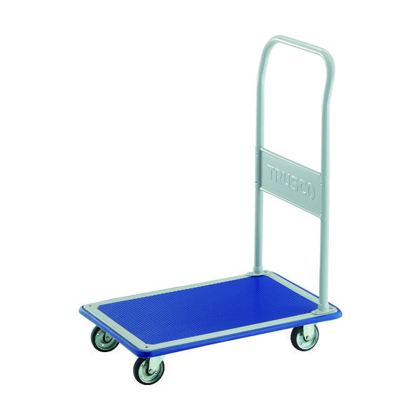 トラスコ中山 TRUSCO プレス製台車 ドンキーカート 固定式740×480 ハンドル高さ1000 108N-LH 1台 195-3770（直送品）