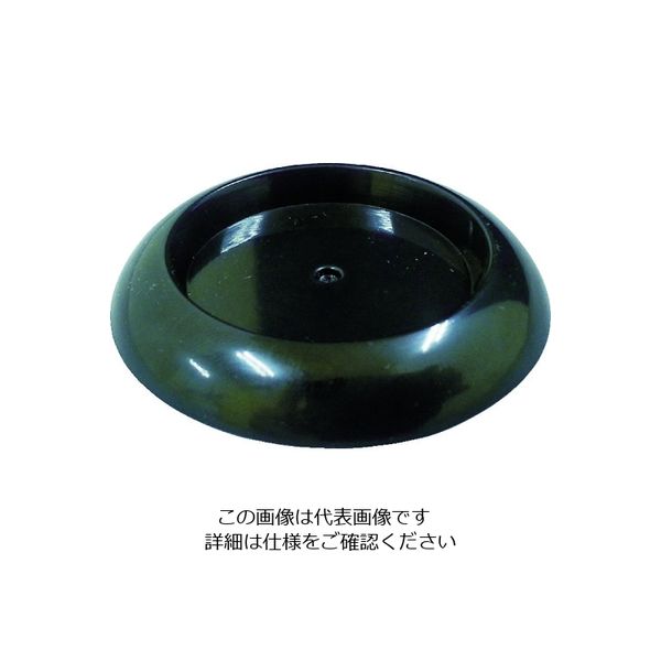 トラスコ中山 TRUSCO キャスター用受け皿 ゴム付 64MM 黒 12個入 TUR630-BK-12 1袋(12個) 206-3278（直送品）