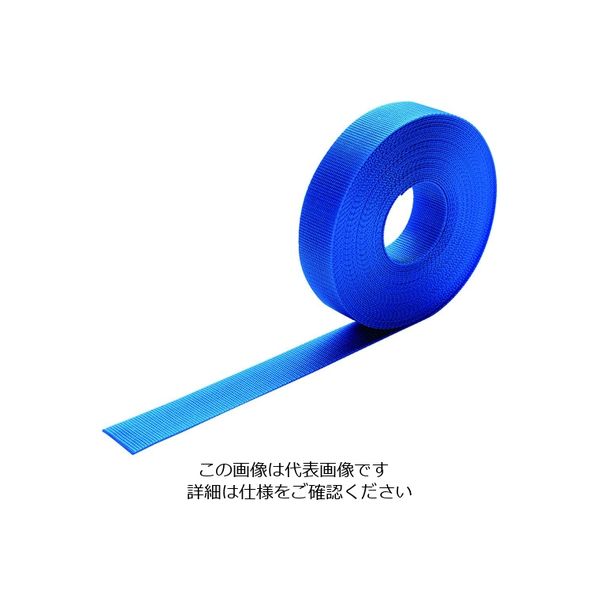 トラスコ中山 TRUSCO ナイロン平ベル 1.2t×25mm×5m 青 TNB255-B 1巻 206-7105（直送品）