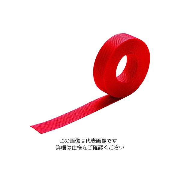 トラスコ中山 TRUSCO ナイロン平ベル 1.2t×25mm×5m 赤 TNB255-R 1巻 206-7106（直送品）