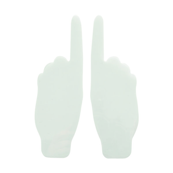 トラスコ中山 TRUSCO 耐久フロアサイン手型 白 2枚(1シート) DFSH-W 1袋(2枚) 206-7261（直送品）