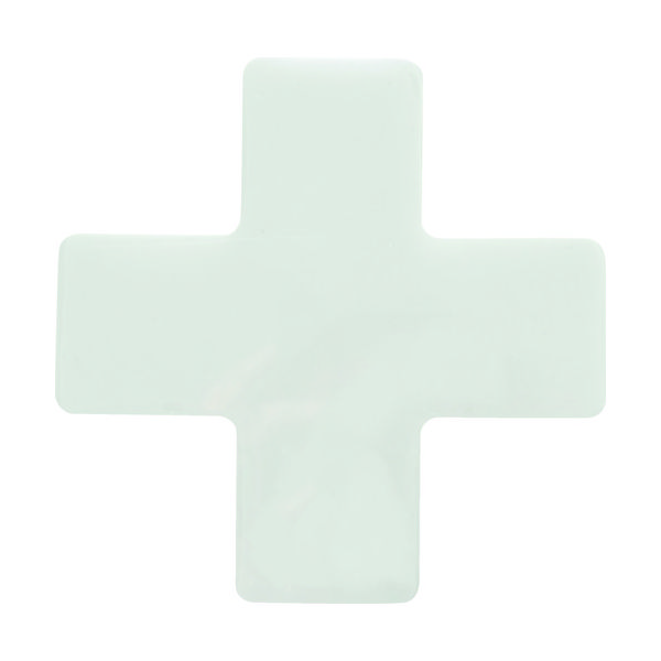 トラスコ中山 TRUSCO 耐久フロアサインズX型 Mサイズ 白1枚(1シート) DFSX-W 1袋(1枚) 206-7269（直送品）