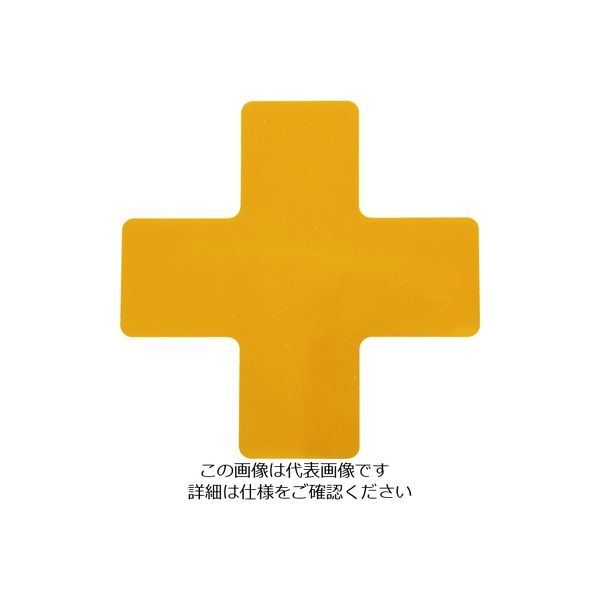 トラスコ中山 TRUSCO 耐久フロアサインズX型 Mサイズ 黄1枚(1シート) DFSX-Y 1袋(1枚) 206-7270（直送品）