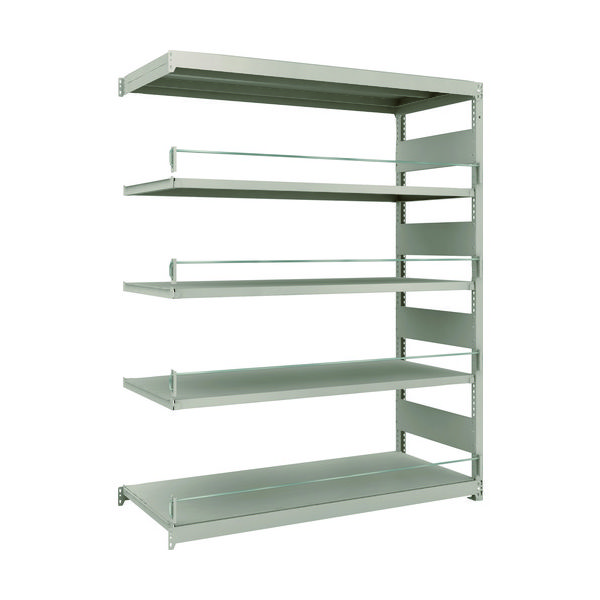 TRUSCO スチールラック 災害備蓄ラック M1.5型 1460X595X1800 5段連結 M1.5-DS6565B 1台(1個)（直送品）