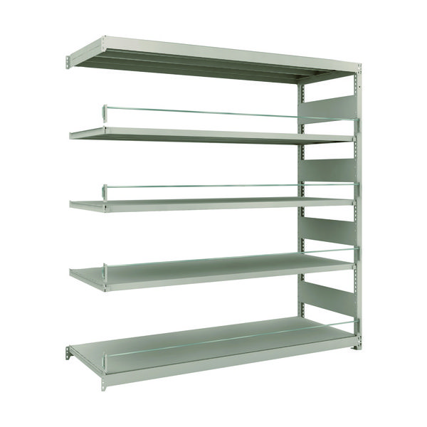 TRUSCO スチールラック 災害備蓄ラック M1.5型 1760X595X1800 5段連結 M1.5-DS6665B 1台(1個)（直送品）