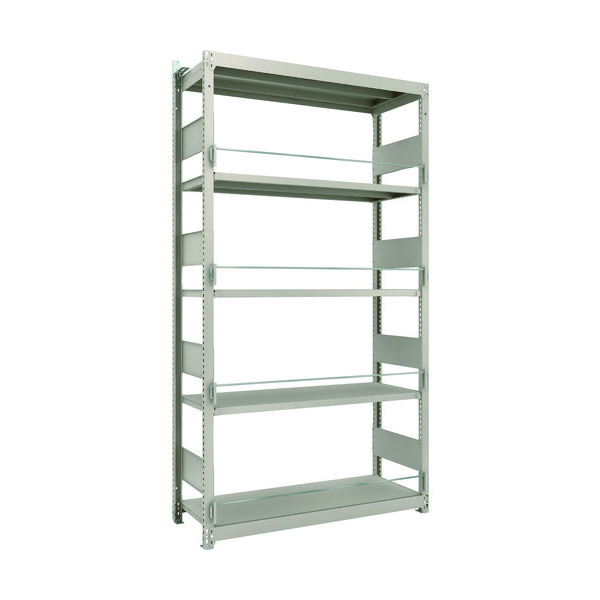 TRUSCO 災害備蓄ラック スチールラック M1.5型 W1160×D445×H2100 5段 単体 M1.5-DS7445 1台(1個)（直送品）