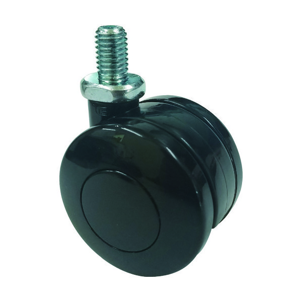 トラスコ中山（TRUSCO） TRUSCO ねじ込み双輪キャスター ナイロン車輪 自在 Φ50