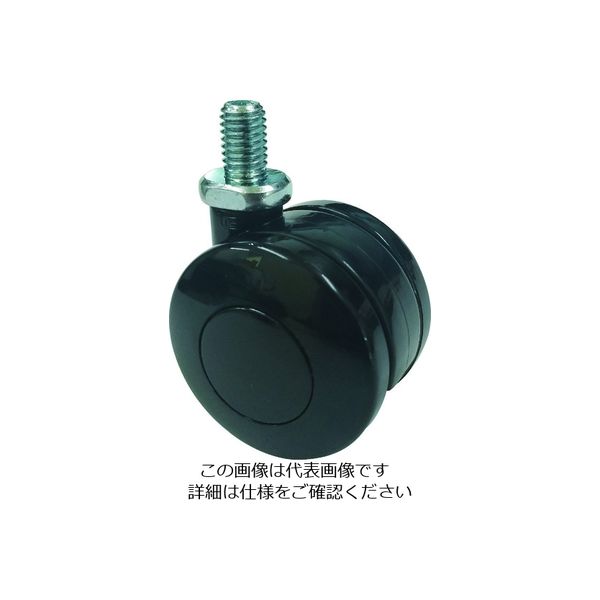 トラスコ中山 TRUSCO ねじ込み双輪キャスター ナイロン車輪 自在 Φ50 M10 TDN50-M10 1個 206-8613（直送品）