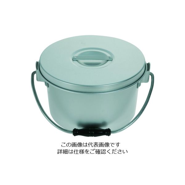 トラスコ中山 TRUSCO アルミ取手付容器 サイズ(呼称):大 220φ×140 ARCKJ-220B 1個 206-8710（直送品）