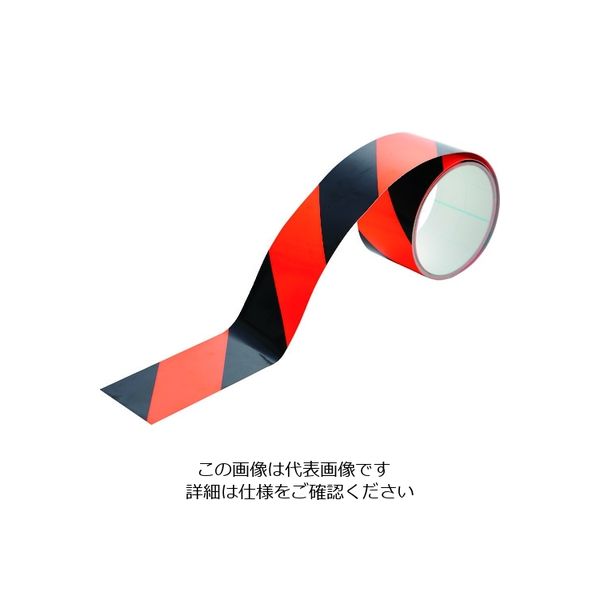 トラスコ中山 TRUSCO 蛍光トラ柄ラインテープ50mmx5m オレンジxブラック KTL505OBK 1巻 207-1899（直送品）