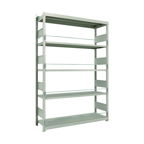 TRUSCO 災害備蓄ラック スチールラック M1.5型 W1460×D445×H2100 5段 単体 M1.5-DS7545 1台(1個)（直送品）