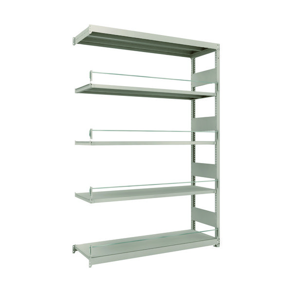 TRUSCO 災害備蓄ラック スチールラック M1.5型 W1460×D445×H2100 5段 連結 M1.5-DS7545B（直送品）