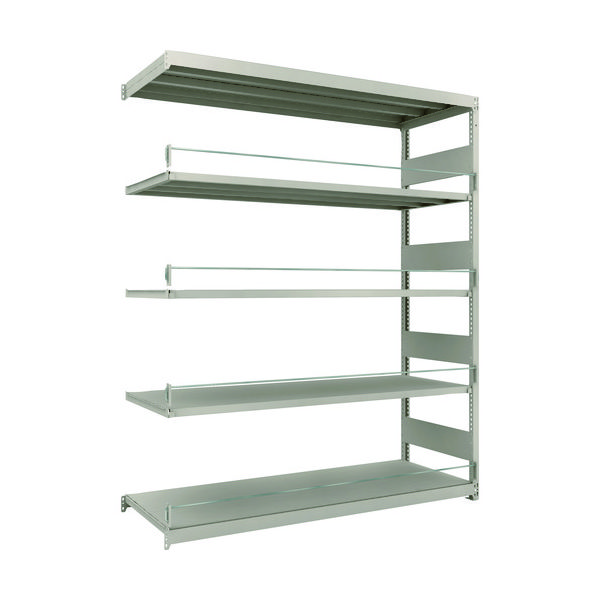 TRUSCO 災害備蓄ラック スチールラック M1.5型 W1760×D595×H2100 5段 連結 M1.5-DS7665B（直送品）