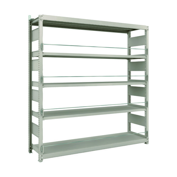 TRUSCO 災害備蓄ラック スチールラック M2型 W1760×D450×H1800 5段 単体 M2-DS6645 1台(1個)（直送品）