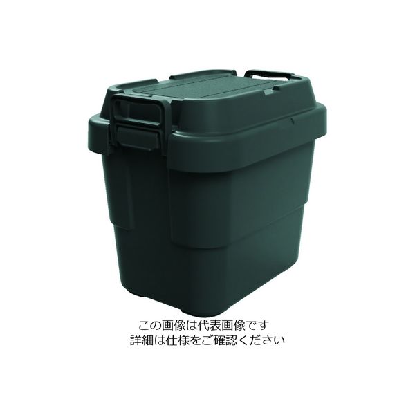トラスコ中山 TRUSCO トランクカーゴ フラット天板仕様 20L 黒 BLKCF-20 1台 207-3988（直送品）