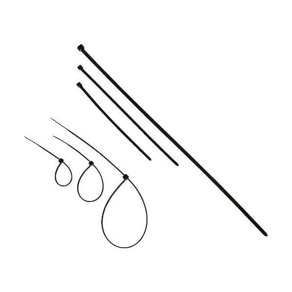 トラスコ中山 TRUSCO 結束バンド(耐候性) 幅3.5mmX150mm 100本入り T-DK150BK 1袋(100本)（直送品）