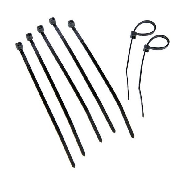 トラスコ中山 TRUSCO 結束バンド(耐候性) 幅2.5mmX100mm 100本入り T-DK100BK 1袋(100本)（直送品）