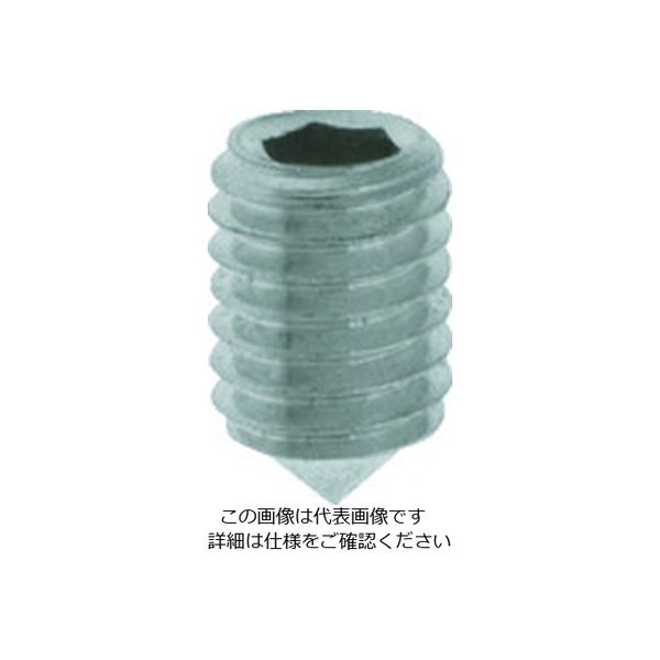 トラスコ中山 TRUSCO 六角穴付止めネジ とがり先 ステンレス M5x6 28本入 Y301-0506 1パック(28本)（直送品）