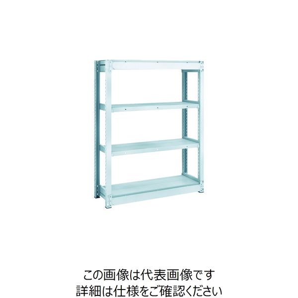 TRUSCO TUG型軽量ボルトレス棚 100kg 単体型 940×324×H1200 4段 TUG100-43K-4 1台(1個)（直送品）