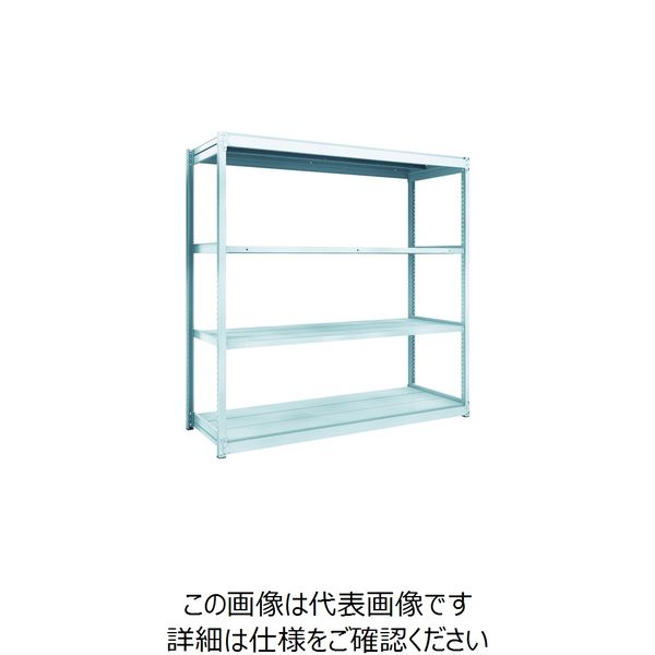 トラスコ中山 TRUSCO TUG型軽量棚100kg単体 1840X624XH1800 4段 TUG100-66L-4 1台(1個)（直送品）