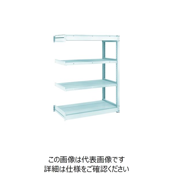 TRUSCO TUG型軽量ボルトレス棚 100kg 連結型 940×474×H1200 4段 TUG100-43S-4B 1台(1個)（直送品）