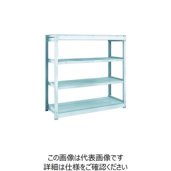 TRUSCO TUG型軽量ボルトレス棚 100kg 単体型 1240×474×H1200 4段 TUG100-44S-4 1台(1個)（直送品）