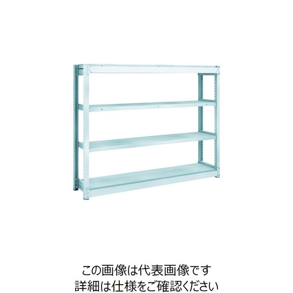 TRUSCO TUG型軽量ボルトレス棚 100kg 単体型 1540×324×H1200 4段 TUG100-45K-4 1台(1個)（直送品）