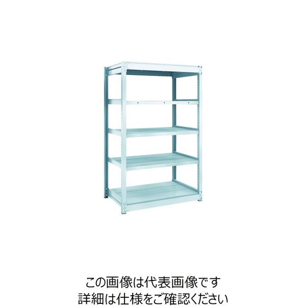 TRUSCO TUG型軽量ボルトレス棚 100kg 単体型 940×624×H1500 5段 TUG100-53L-5 1台(1個)（直送品）