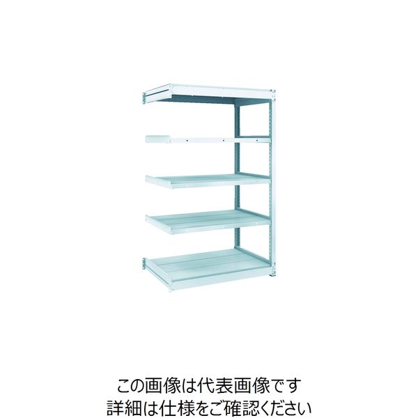 TRUSCO TUG型軽量ボルトレス棚 100kg 連結型 940×624×H1500 5段 TUG100-53L-5B 1台(1個)（直送品）