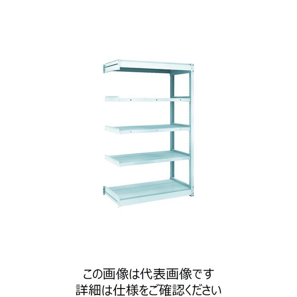 TRUSCO TUG型軽量ボルトレス棚 100kg 連結型 940×474×H1500 5段 TUG100-53S-5B 1台(1個)（直送品）