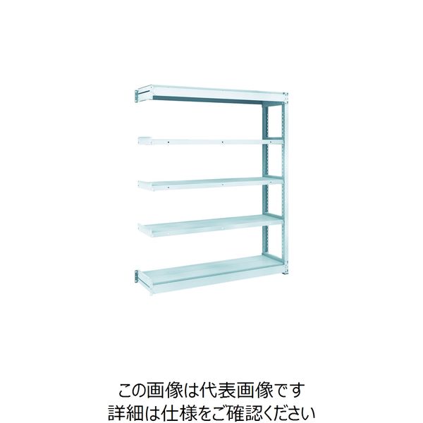 TRUSCO TUG型軽量ボルトレス棚 100kg 連結型 1240×324×H1500 5段 TUG100-54K-5B 1台(1個)（直送品）