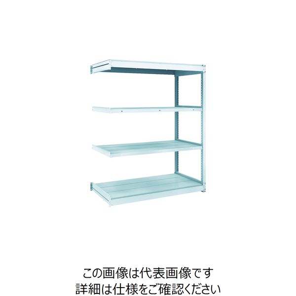 トラスコ中山 TRUSCO TUG型軽量棚100kg連結 1240X624XH1500 4段 TUG100-54L-4B 1台(1個)（直送品）