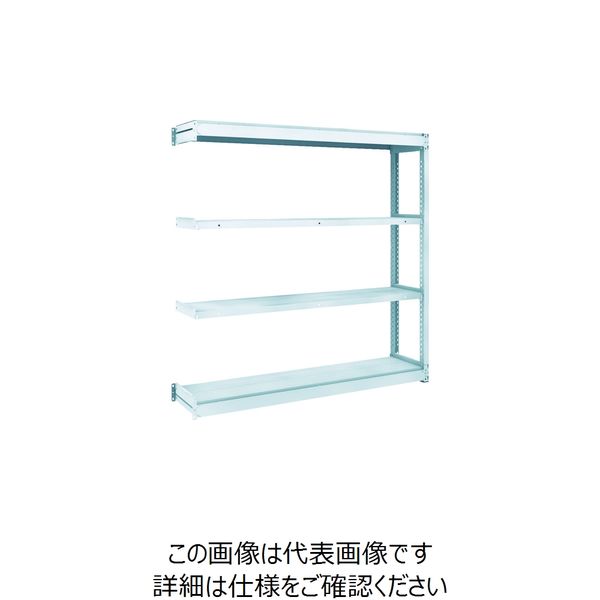 トラスコ中山 TRUSCO TUG型軽量棚100kg連結 1540X324XH1500 4段 TUG100-55K-4B 1台(1個)（直送品）