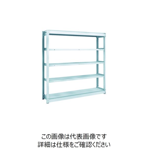 TRUSCO TUG型軽量ボルトレス棚 100kg 単体型 1540×324×H1500 5段 TUG100-55K-5 1台(1個)（直送品）