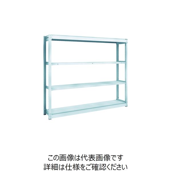 トラスコ中山 TRUSCO TUG型軽量棚100kg単体 1840X324XH1500 4段 TUG100-56K-4 1台(1個)（直送品）