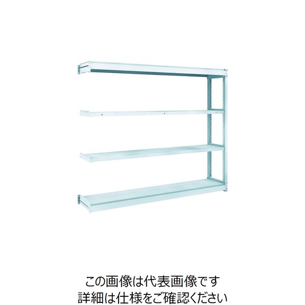 トラスコ中山 TRUSCO TUG型軽量棚100kg連結 1840X324XH1500 4段 TUG100-56K-4B 1台(1個)（直送品） -  アスクル