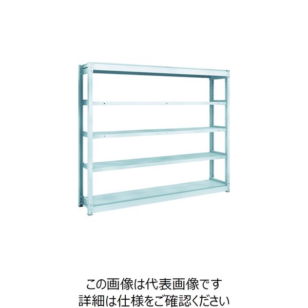 TRUSCO TUG型軽量ボルトレス棚 100kg 単体型 1840×324×H1500 5段 