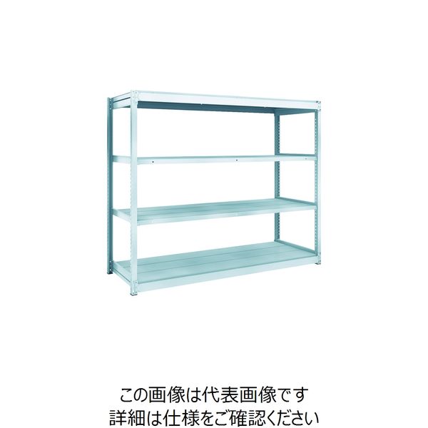 トラスコ中山 TRUSCO TUG型軽量棚100kg単体 1840X624XH1500 4段 TUG100-56L-4 1台(1個)（直送品）