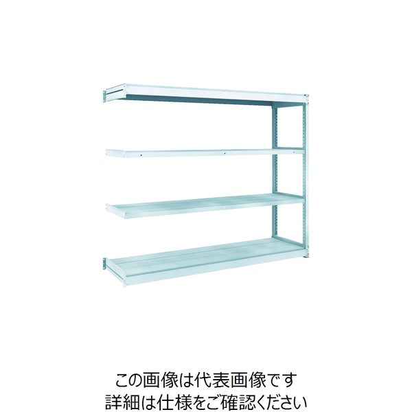 トラスコ中山 TRUSCO TUG型軽量棚100kg連結 1840X474XH1500 4段 TUG100-56S-4B 1台(1個)（直送品）