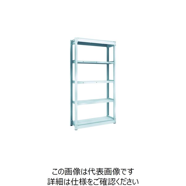 TRUSCO TUG型軽量ボルトレス棚 100kg 単体型 940×324×H1800 5段 TUG100-63K-5 1台(1個)（直送品）
