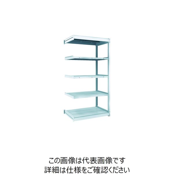 TRUSCO TUG型軽量ボルトレス棚 100kg 連結型 940×624×H1800 5段 TUG100-63L-5B 1台(1個)（直送品）