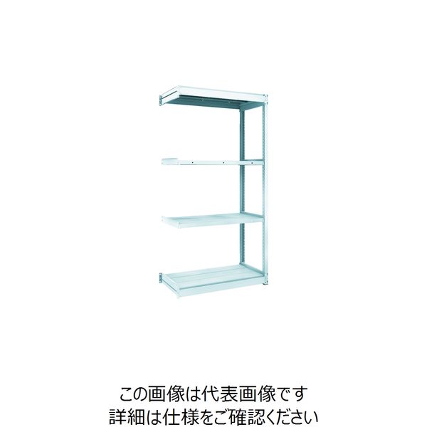 トラスコ中山 TRUSCO TUG型軽量棚100kg連結 940X474XH1800 4段 TUG100-63S-4B 1台(1個)（直送品）