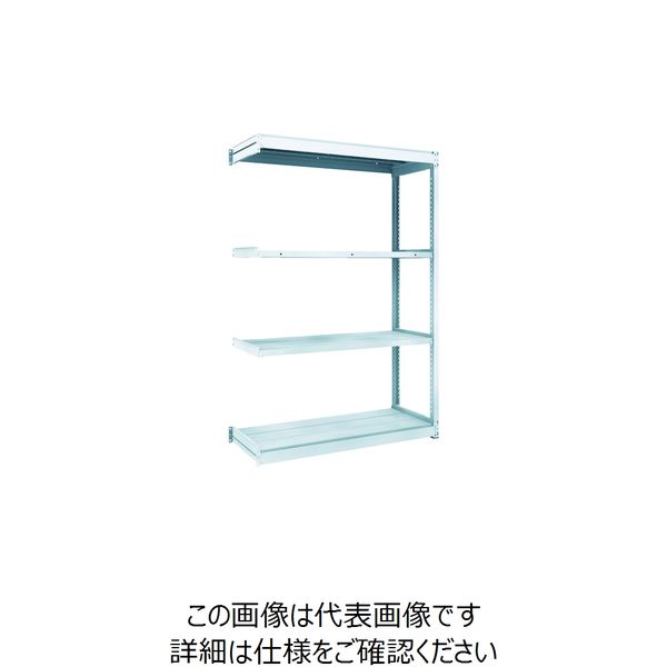 トラスコ中山 TRUSCO TUG型軽量棚100kg連結 1240X474XH1800 4段 TUG100-64S-4B 1台(1個)（直送品）