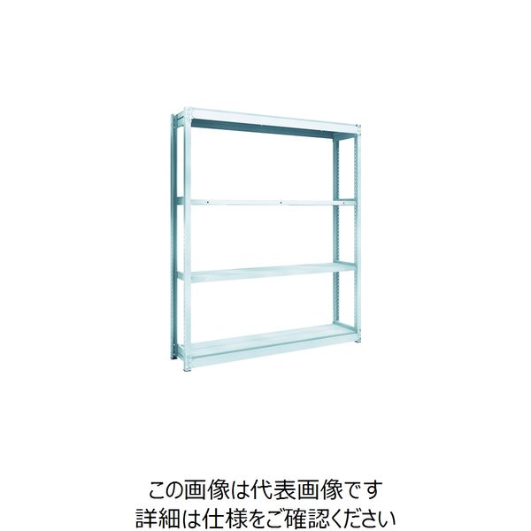 トラスコ中山 TRUSCO TUG型軽量棚100kg単体 1540X324XH1800 4段 TUG100-65K-4 1台(1個)（直送品）