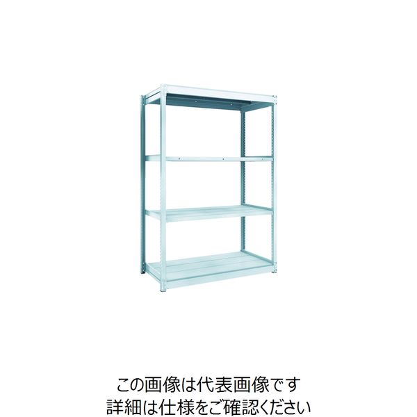 トラスコ中山 TRUSCO TUG型軽量棚100kg単体 1540X624XH1800 4段 TUG100-65L-4 1台(1個)（直送品）