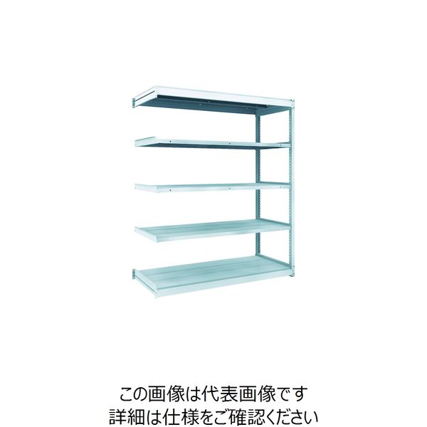 TRUSCO TUG型軽量ボルトレス棚 100kg 連結型 1540×624×H1800 5段 TUG100-65L-5B 1台(1個)（直送品）