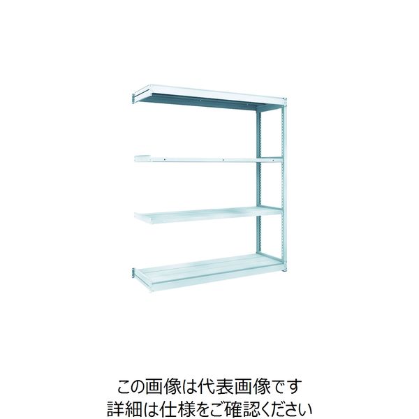 トラスコ中山 TRUSCO TUG型軽量棚100kg連結 1540X474XH1800 4段 TUG100-65S-4B 1台(1個)（直送品）