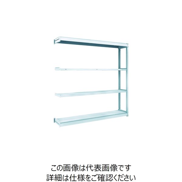 トラスコ中山 TRUSCO TUG型軽量棚100kg連結 1840X324XH1800 4段 TUG100-66K-4B 1台(1個)（直送品）