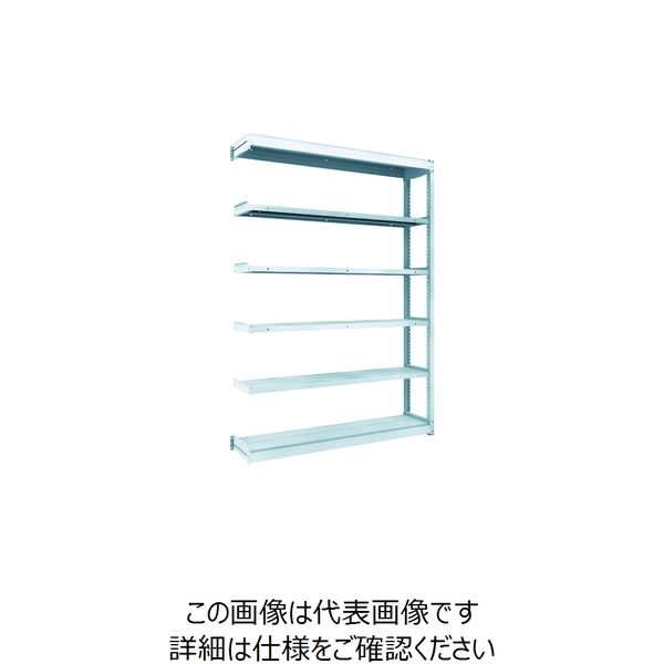TRUSCO TUG型軽量ボルトレス棚 100kg 連結型 1540×324×H2100 6段 TUG100-75K-6B 1台(1個)（直送品）